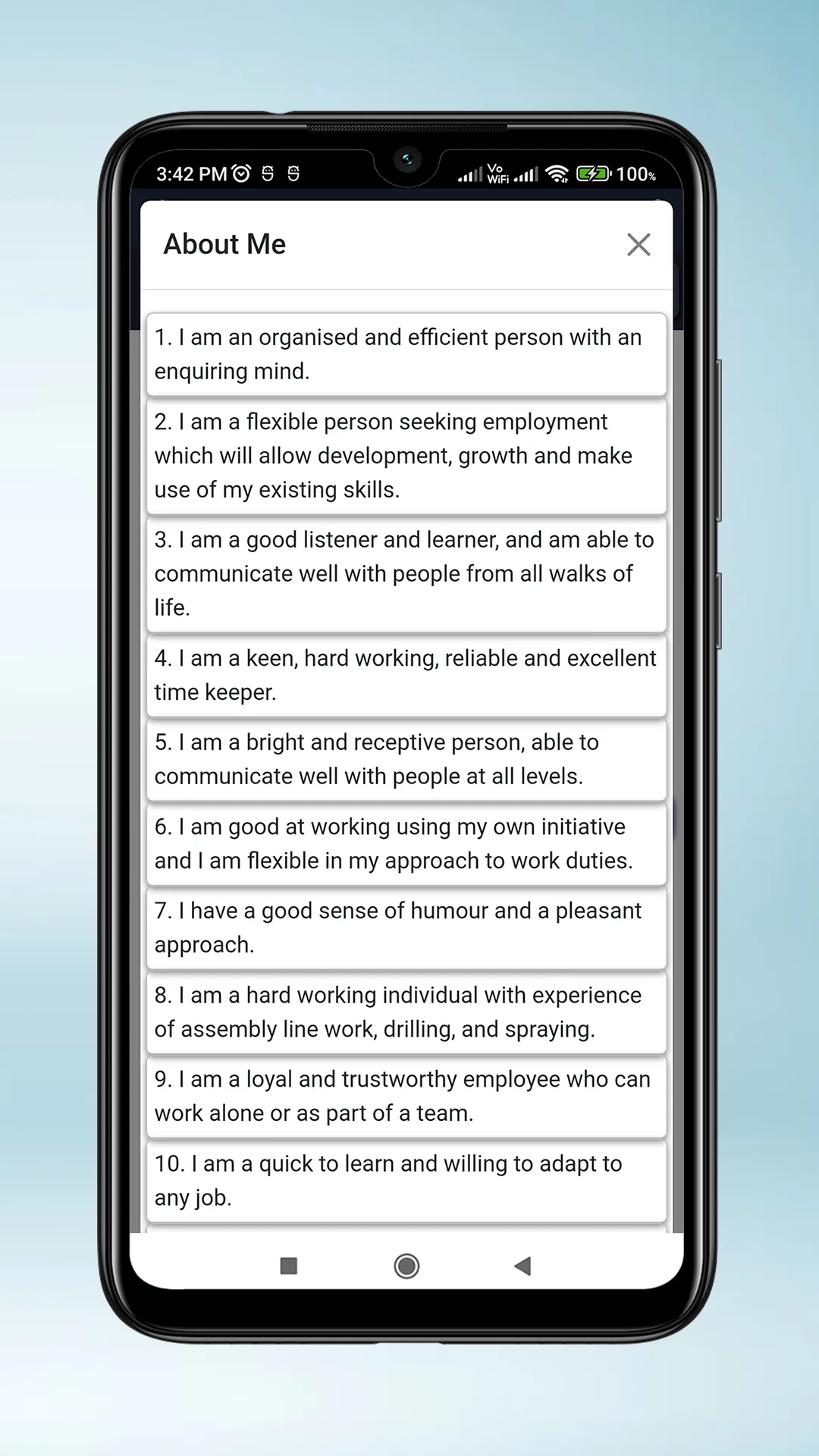 Resume maker - CV builder | Indus Appstore | Screenshot