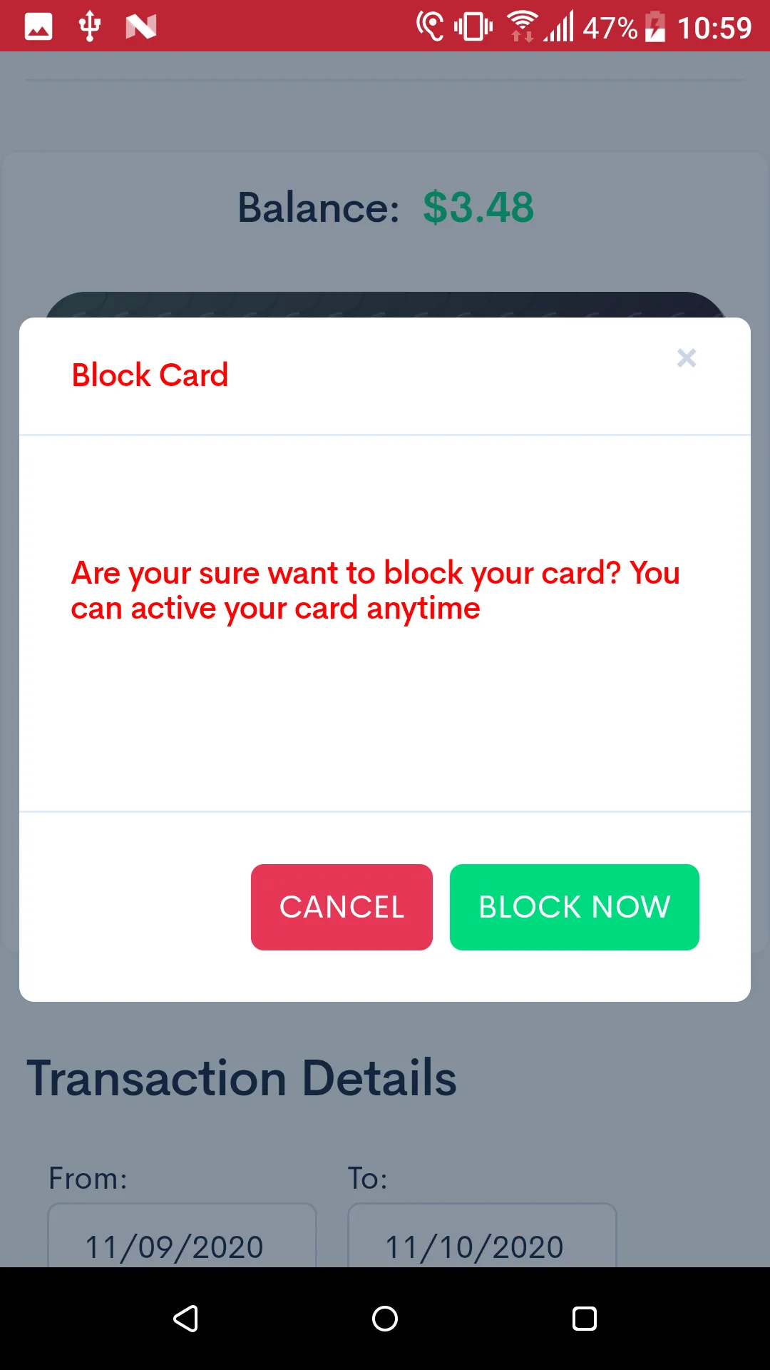 Create Virtual Card Instantly | Indus Appstore | Screenshot