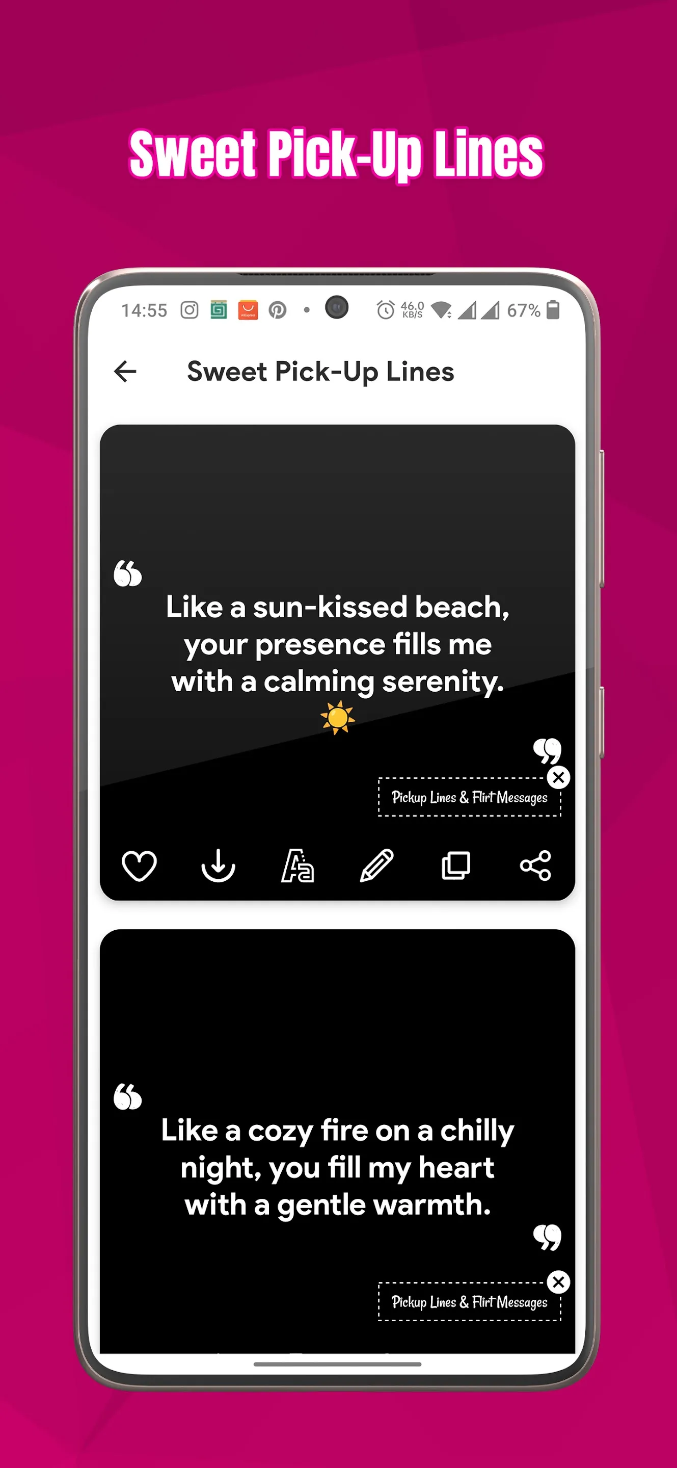 Pickup Lines - Flirt Messages | Indus Appstore | Screenshot