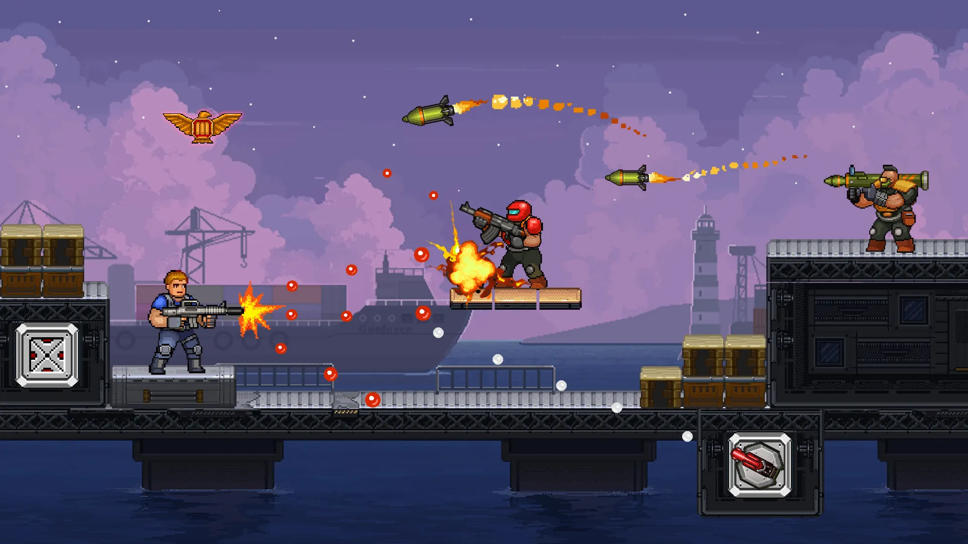 Gun Force Side-scrolling Game | Indus Appstore | Screenshot