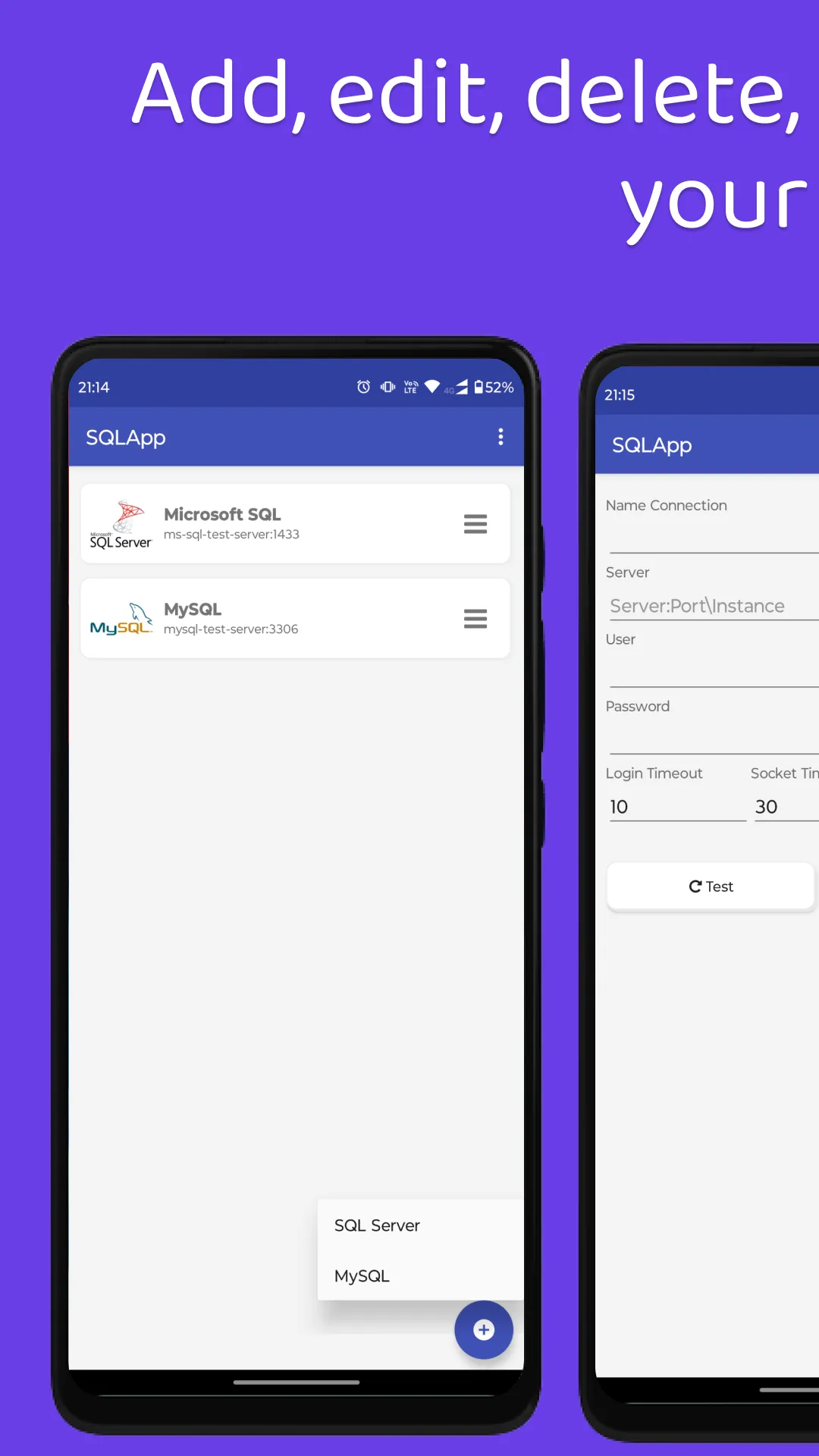 SQLApp SQL Client MsSQL, MySQL | Indus Appstore | Screenshot