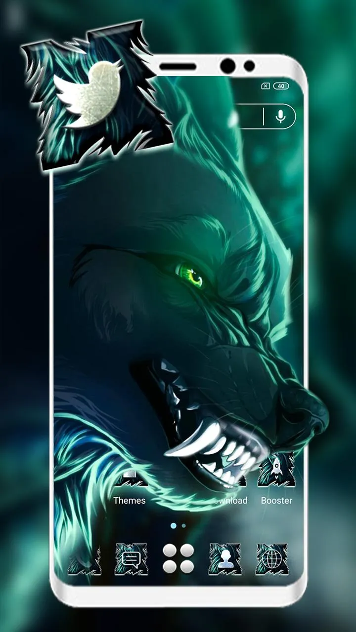 Angry Wolf Launcher Themes | Indus Appstore | Screenshot