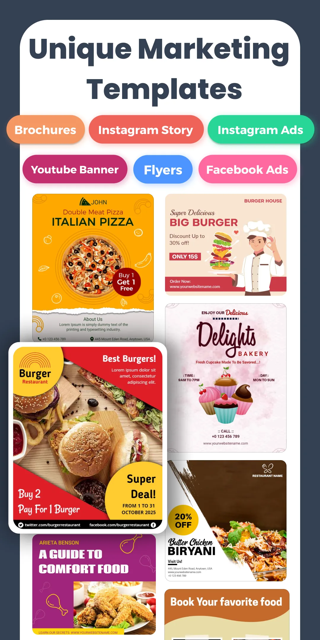 Menu Maker, Design Creator | Indus Appstore | Screenshot
