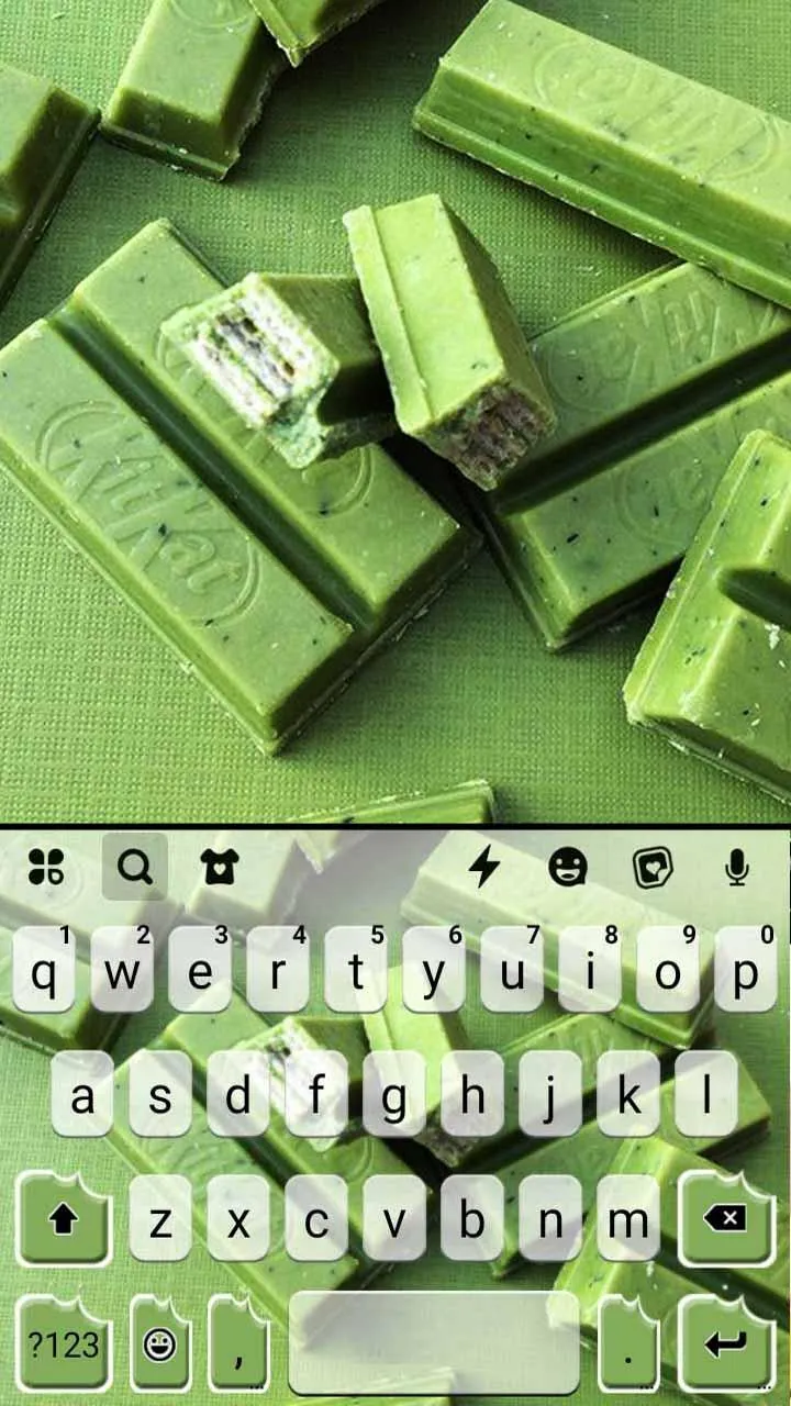 Green Matcha Candy Keyboard Ba | Indus Appstore | Screenshot