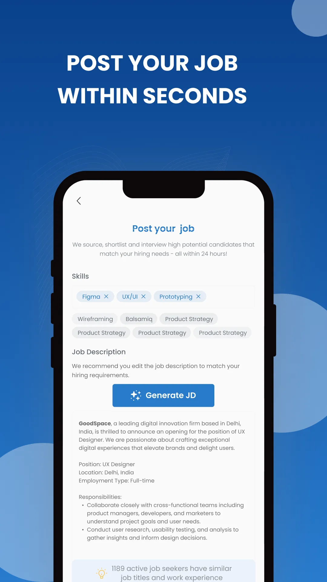 GoodSpace: Job Search and Hire | Indus Appstore | Screenshot