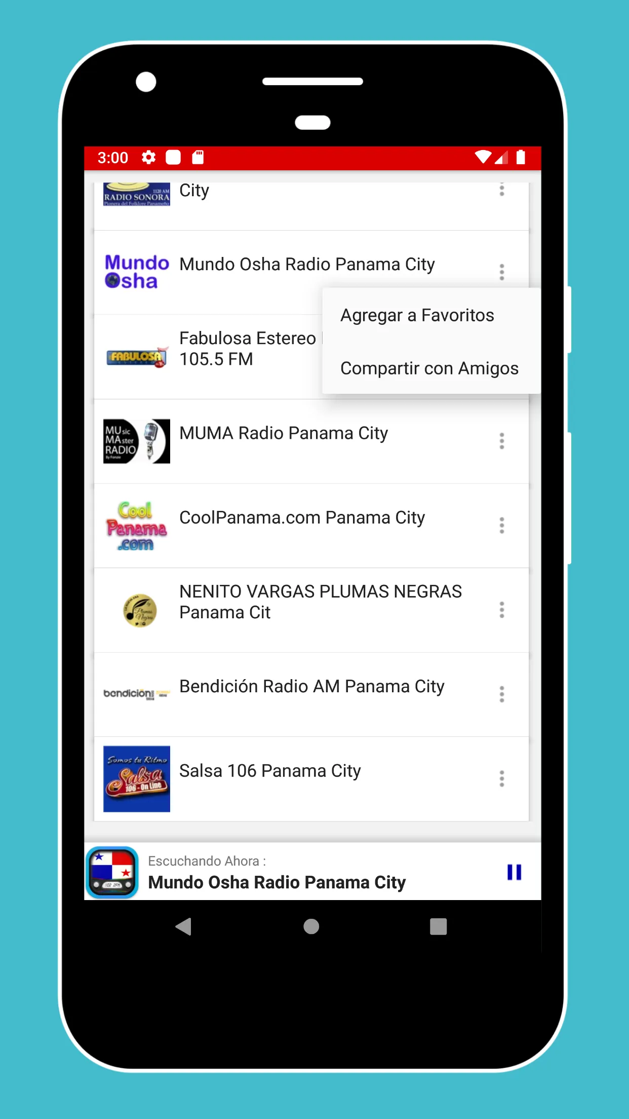 Radio Panama + FM Radio Online | Indus Appstore | Screenshot