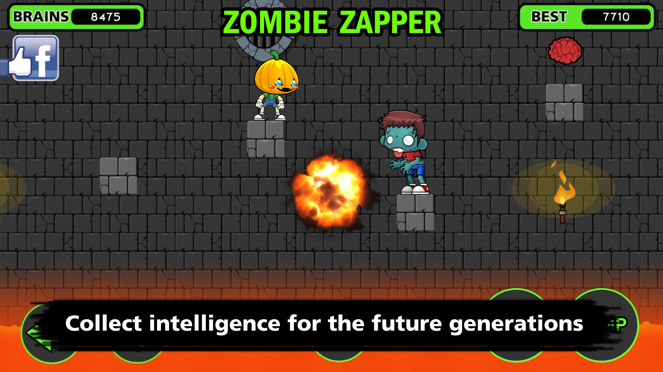 Zombie Zapper  The Brain Drain | Indus Appstore | Screenshot