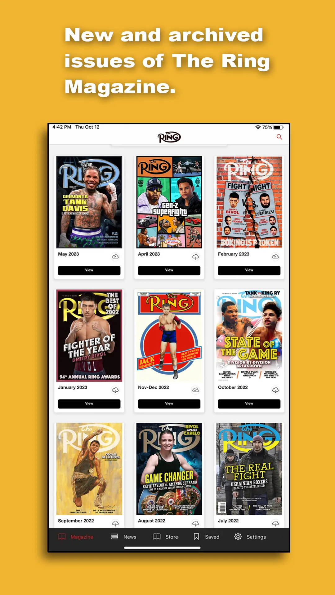 Ring Magazine | Indus Appstore | Screenshot