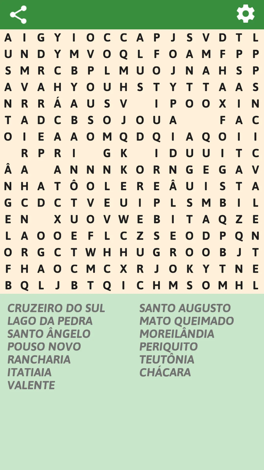 Brazilian cities Word Search | Indus Appstore | Screenshot