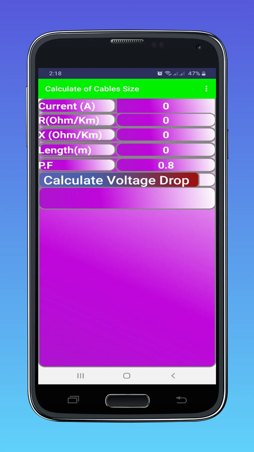 Cable Size Calculator | Indus Appstore | Screenshot