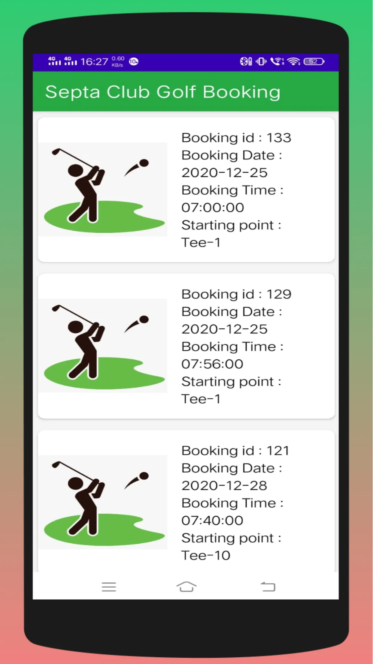 Septa Golf Course Booking | Indus Appstore | Screenshot