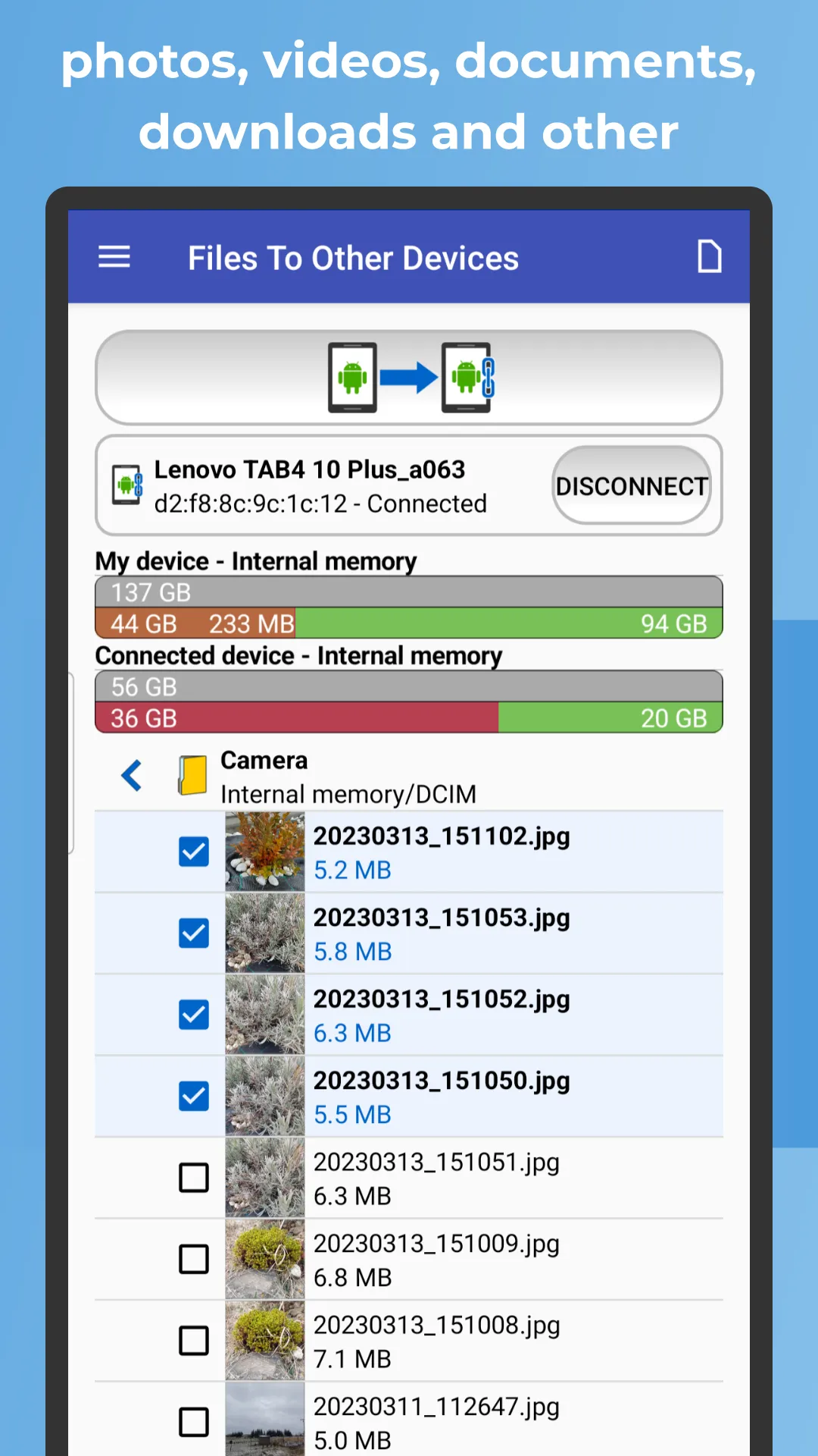 Files To Other Devices | Indus Appstore | Screenshot