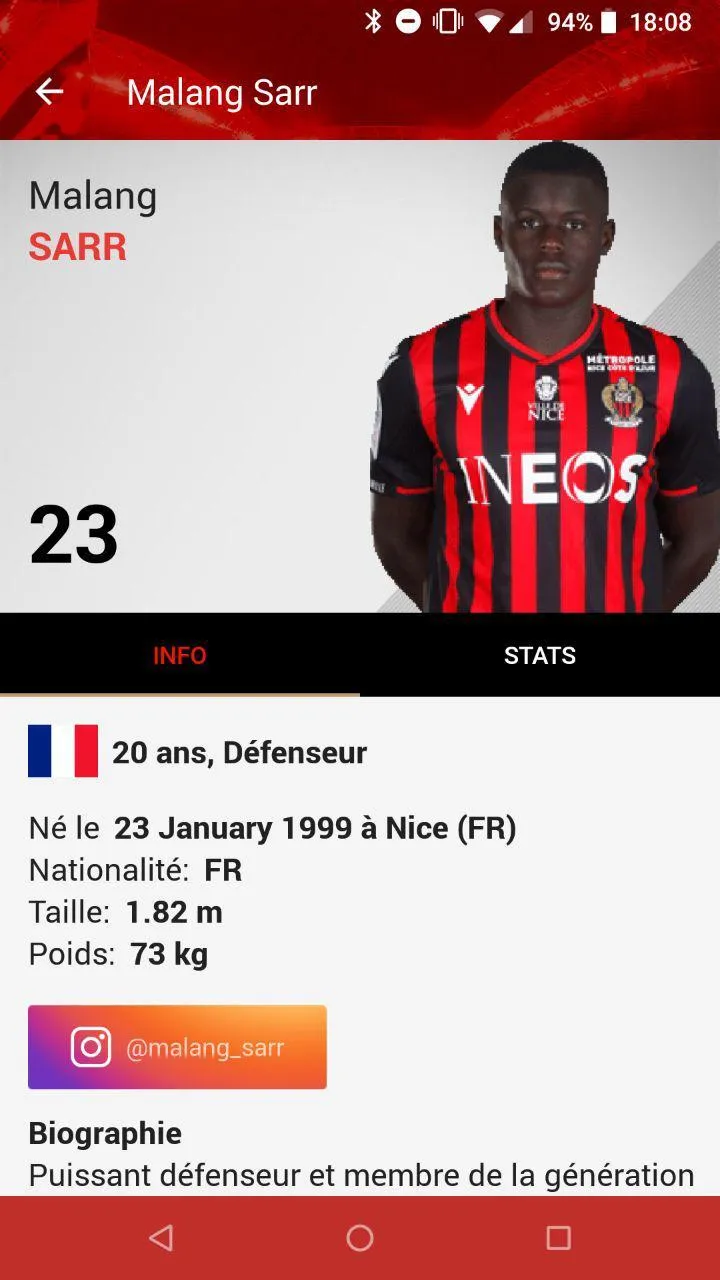 OGC Nice (Officiel) | Indus Appstore | Screenshot