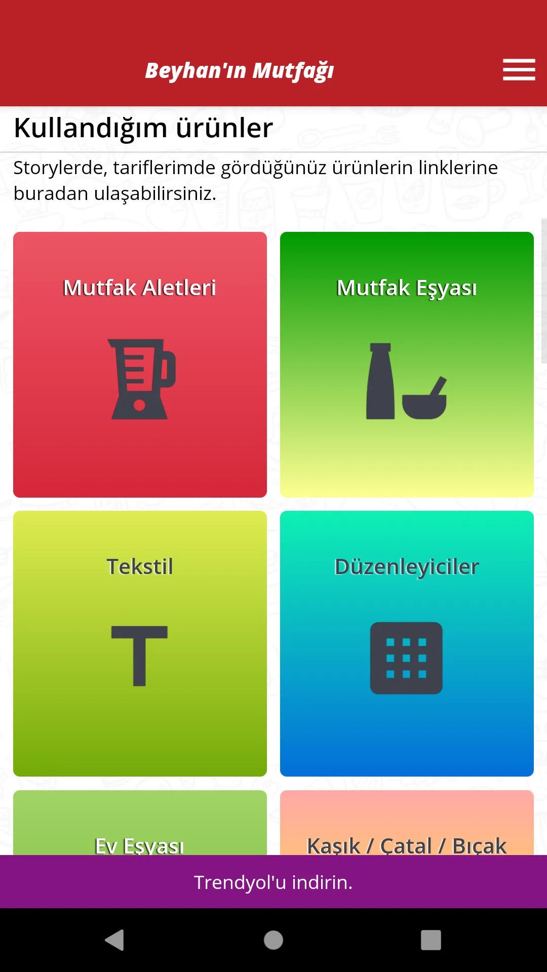 Beyhan'ın Mutfağı | Indus Appstore | Screenshot