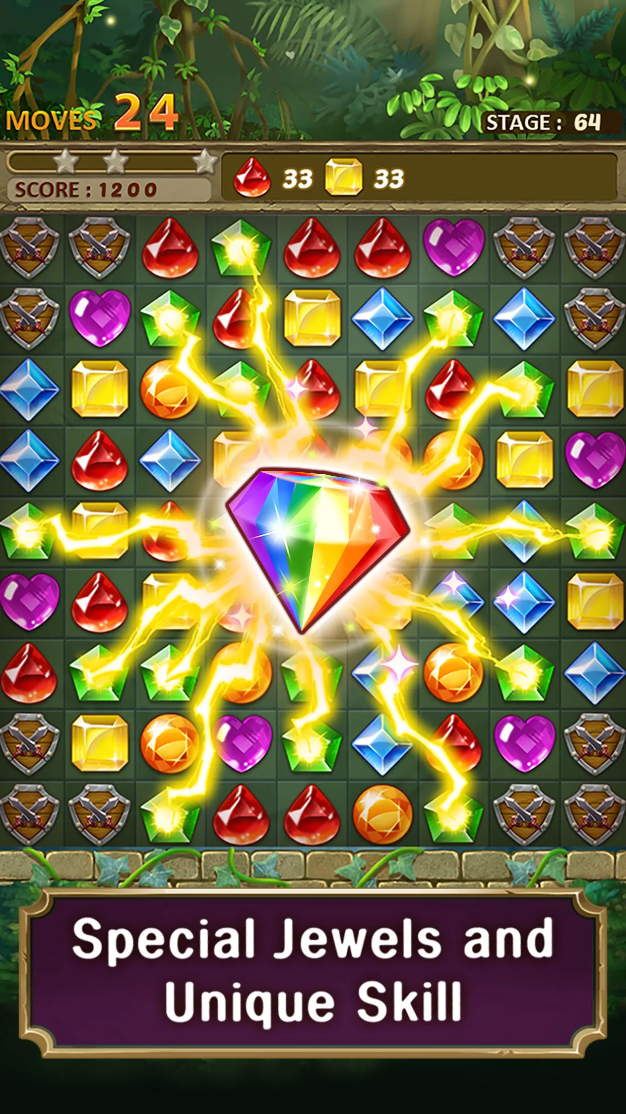 Jewels Jungle : Match 3 Puzzle | Indus Appstore | Screenshot