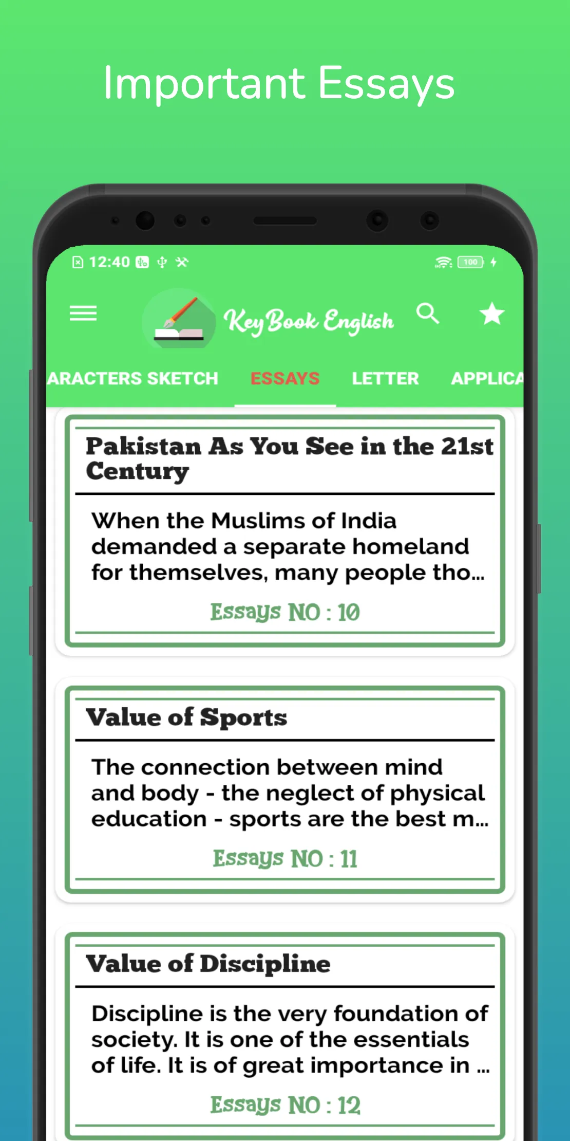 KeyBook English Class 12 STB | Indus Appstore | Screenshot