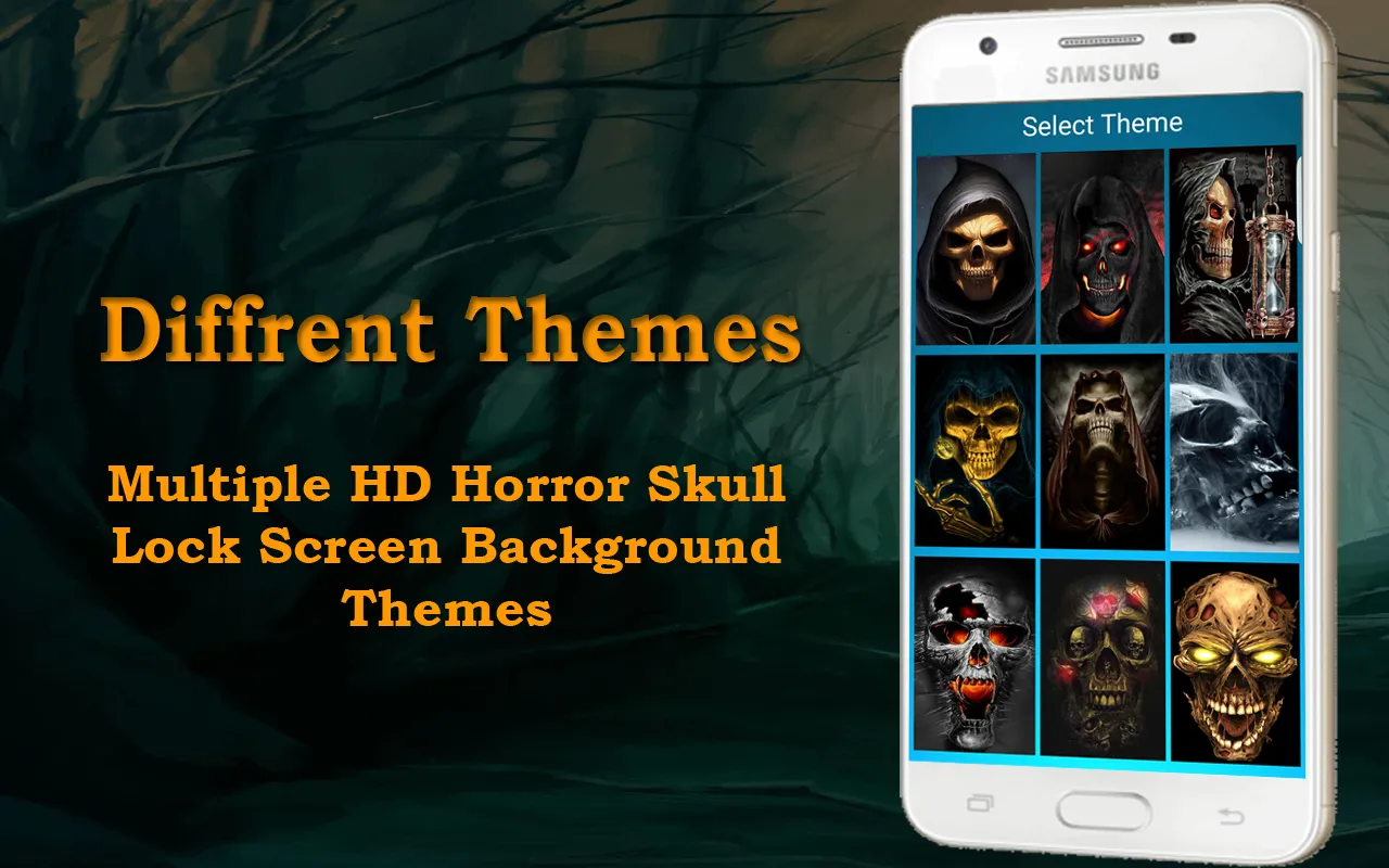 Lock Screen - Skull Pin Lock S | Indus Appstore | Screenshot