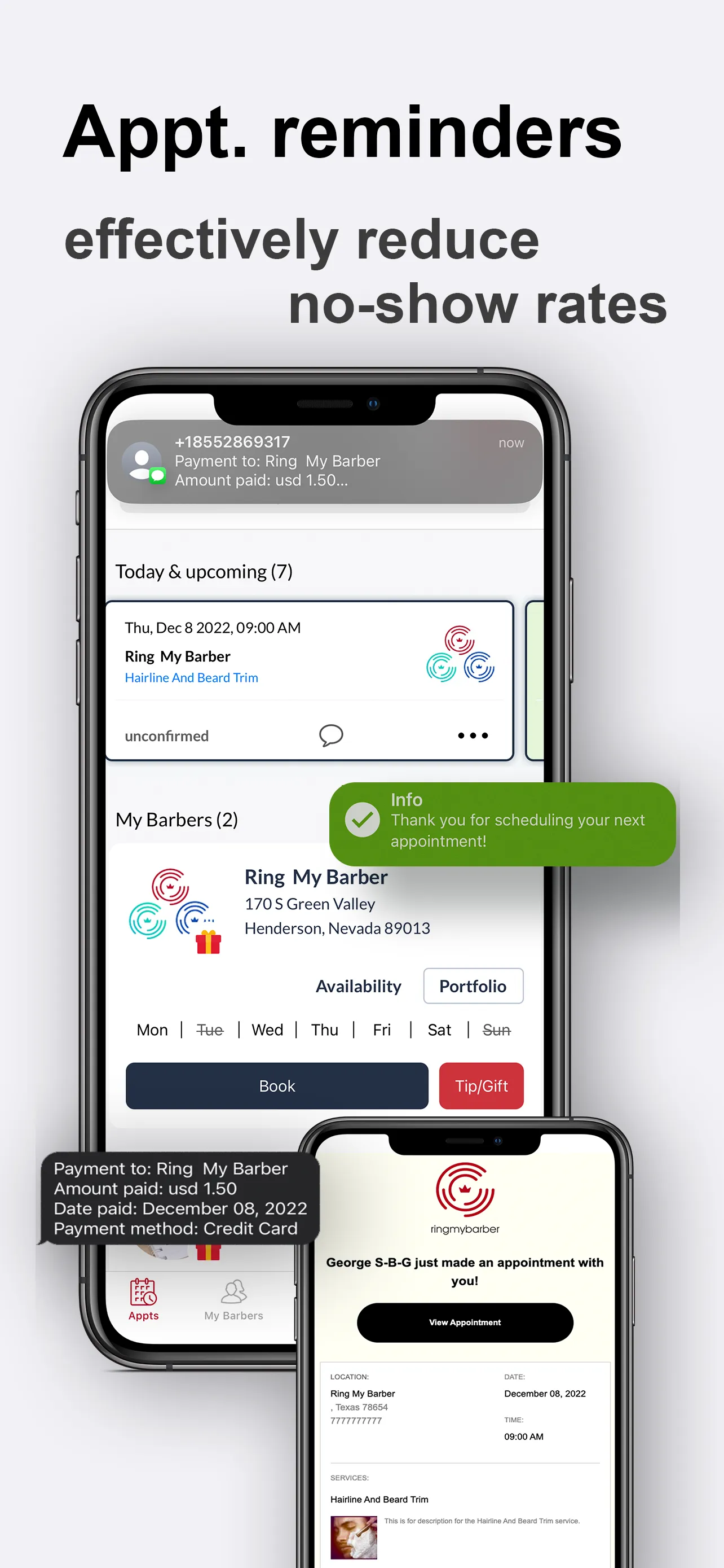Ring My Barber: Booking App | Indus Appstore | Screenshot