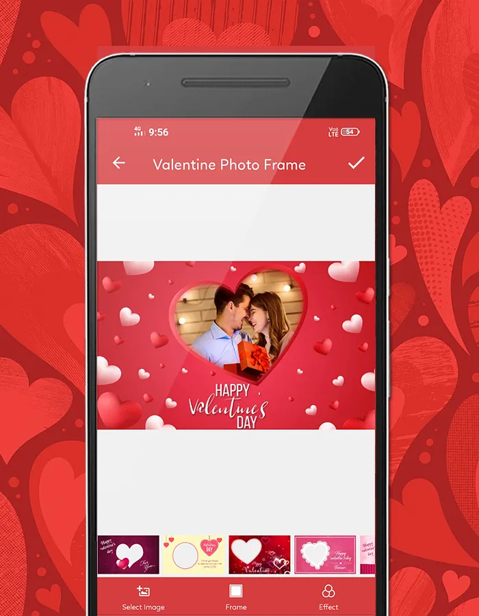 Valentine Day Photo Frame | Indus Appstore | Screenshot