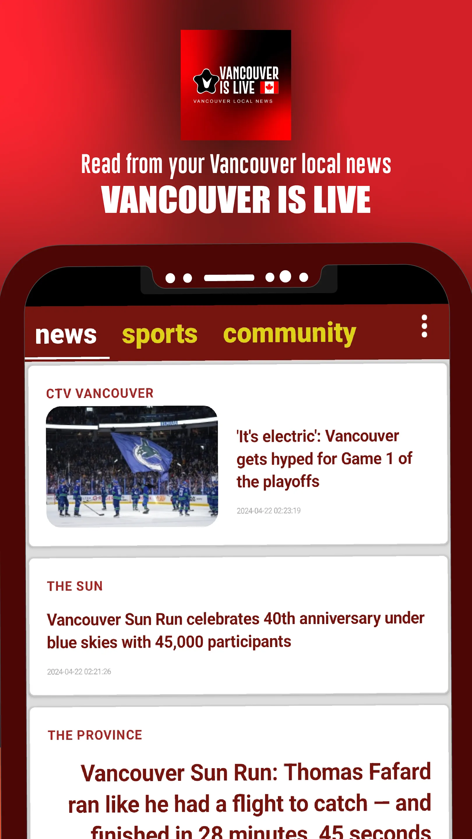 Vancouver is Live | Indus Appstore | Screenshot