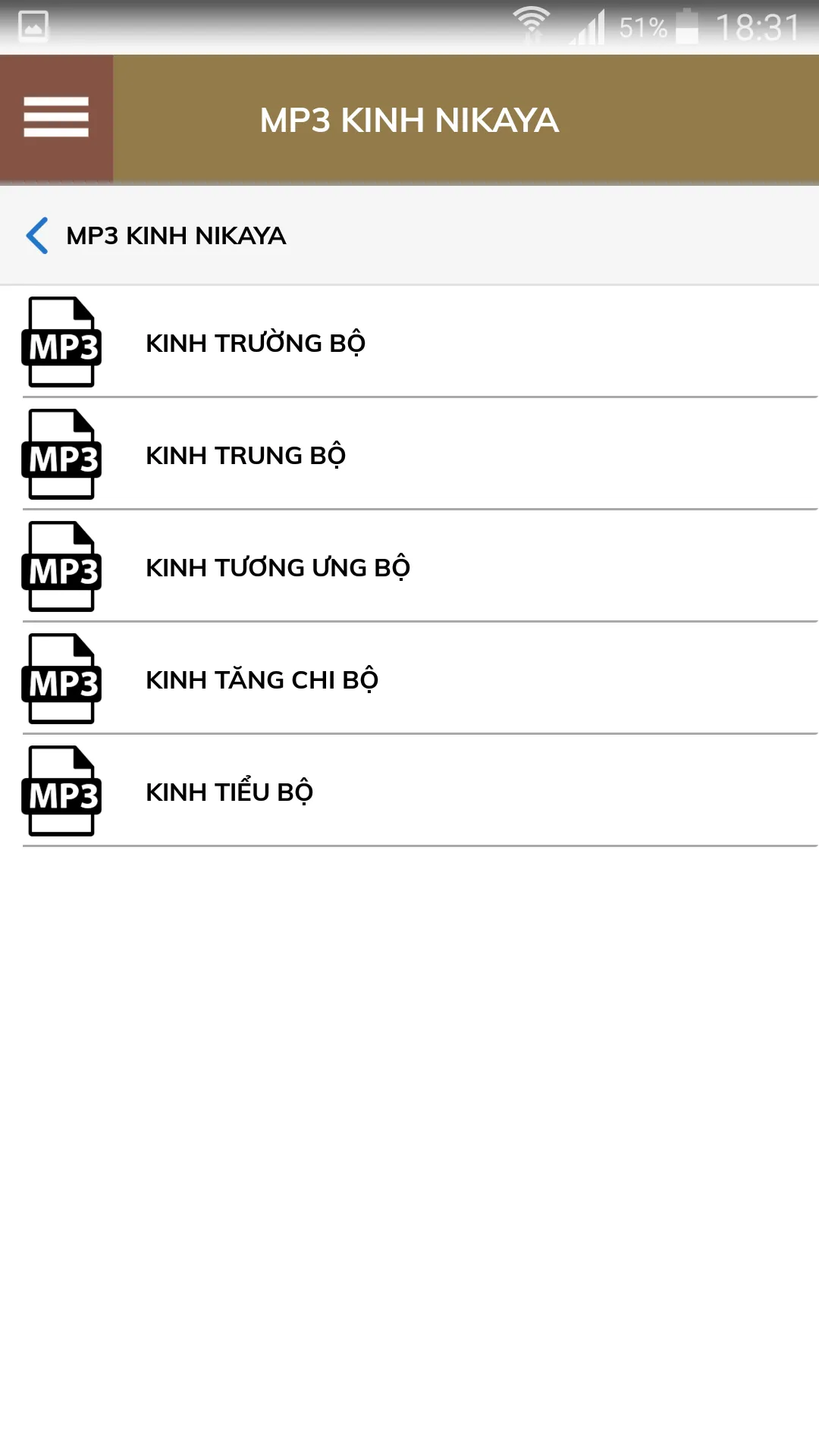 Kinh NIKAYA Phân Loại | Indus Appstore | Screenshot