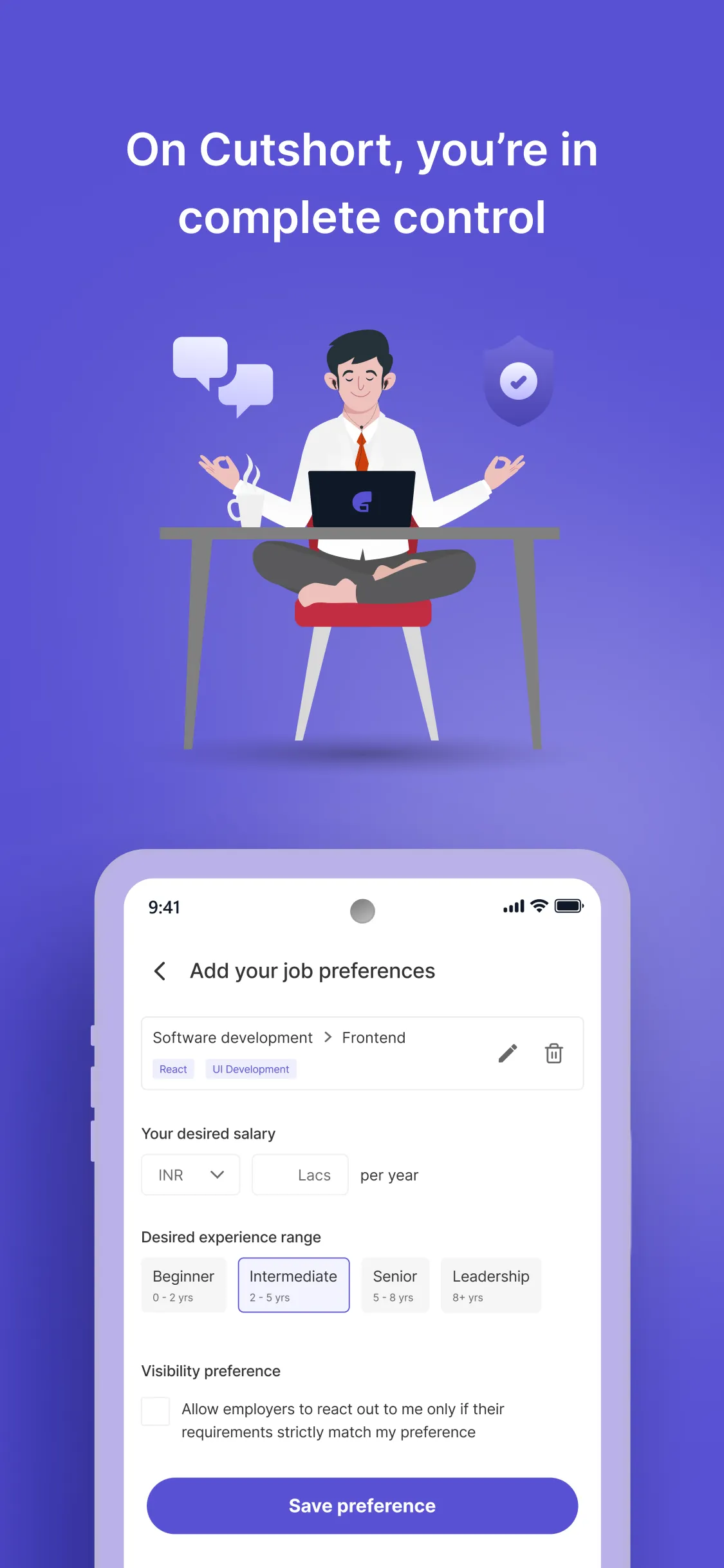 Cutshort: Tech Job Search App | Indus Appstore | Screenshot