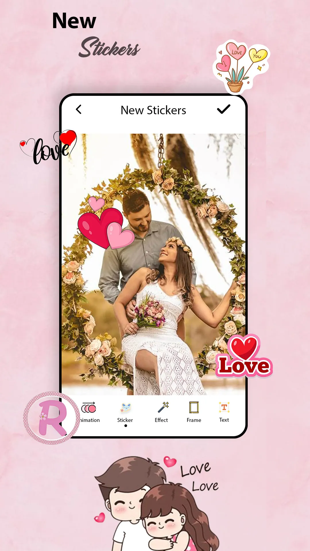 Romantic Love video maker | Indus Appstore | Screenshot