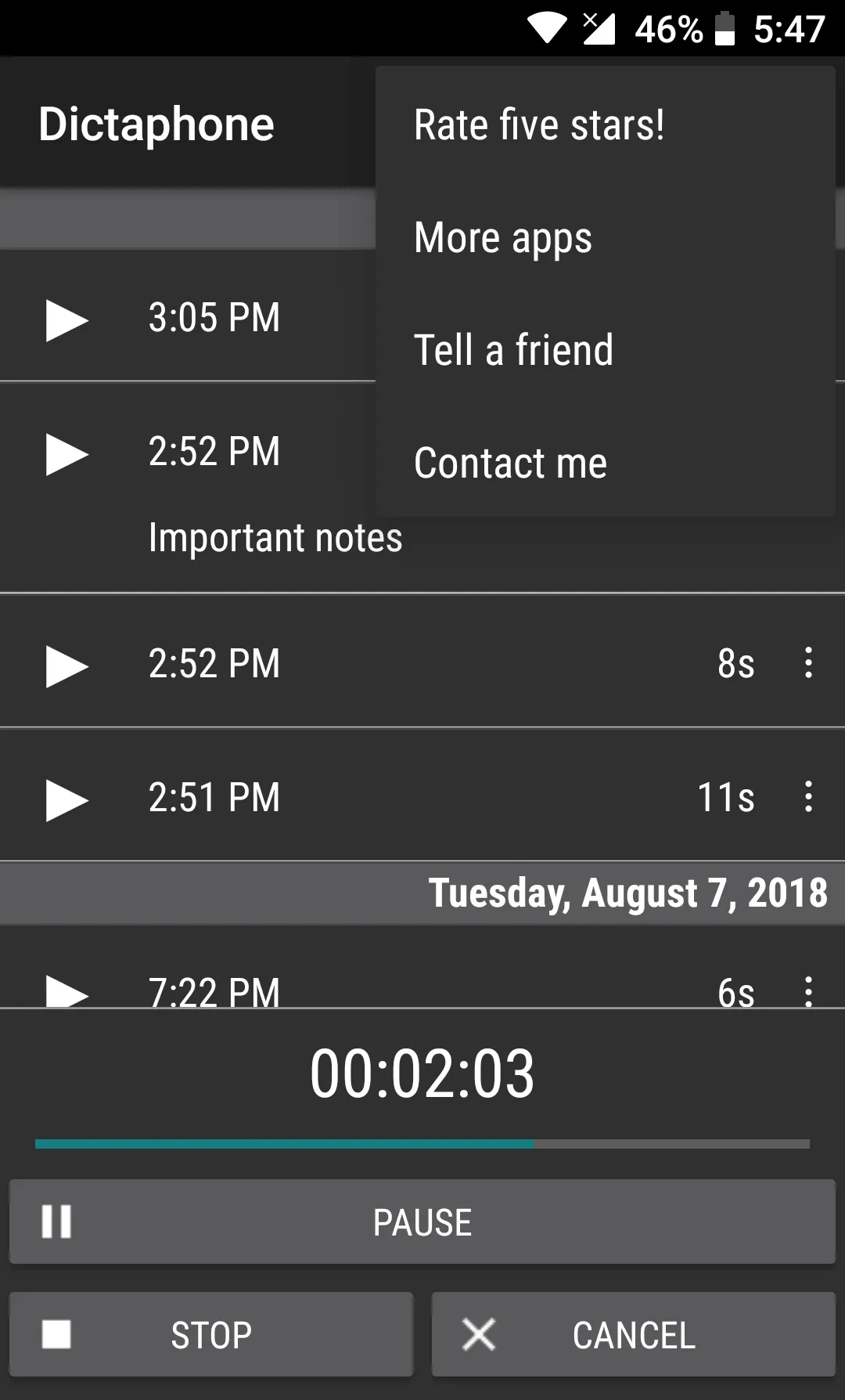 Dictaphone - Audio Recorder | Indus Appstore | Screenshot