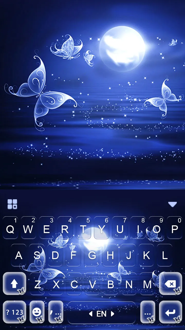 Moonlight Butterfly Keyboard B | Indus Appstore | Screenshot