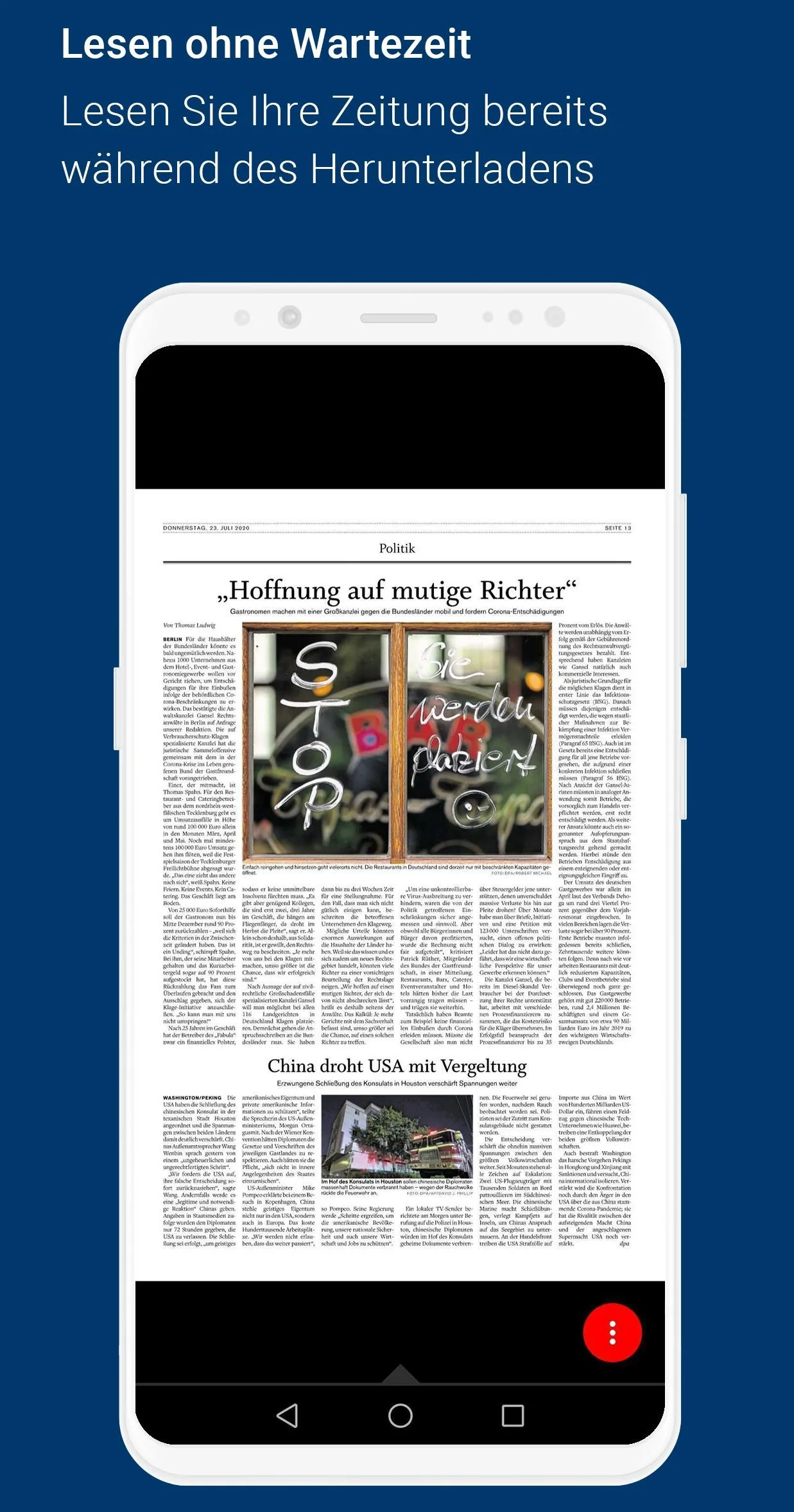 sh:z E-Paper | Indus Appstore | Screenshot