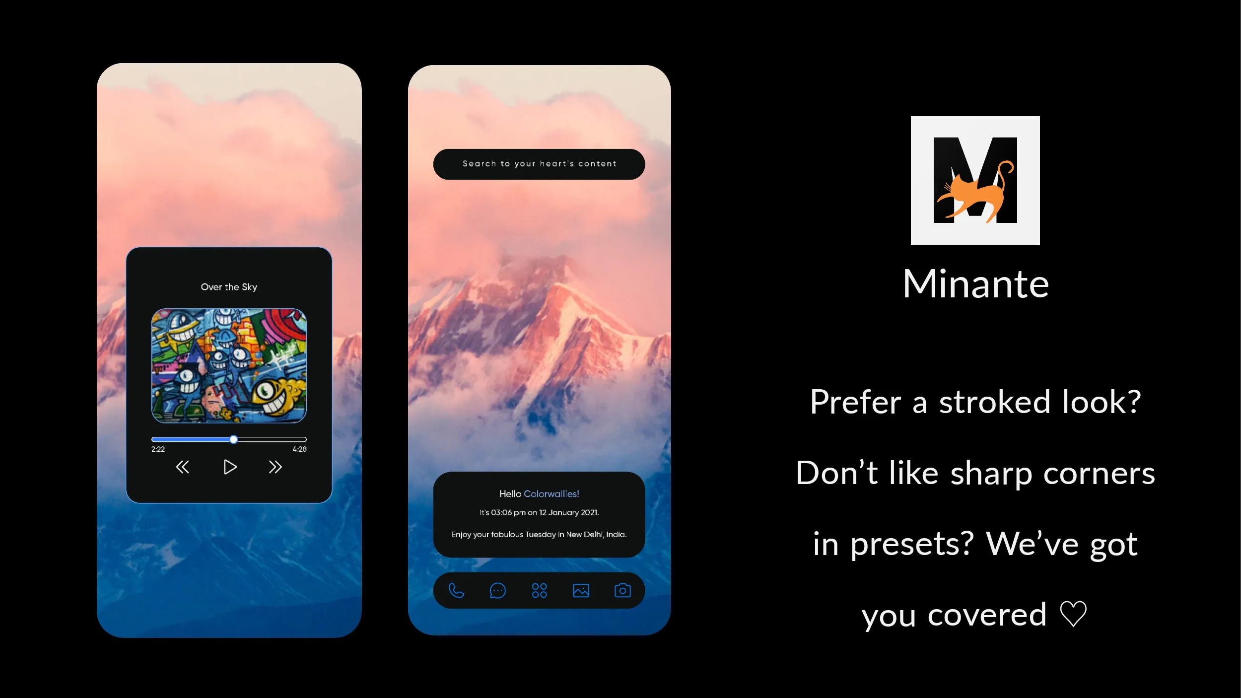 Minante: Minimal KLWP | Indus Appstore | Screenshot