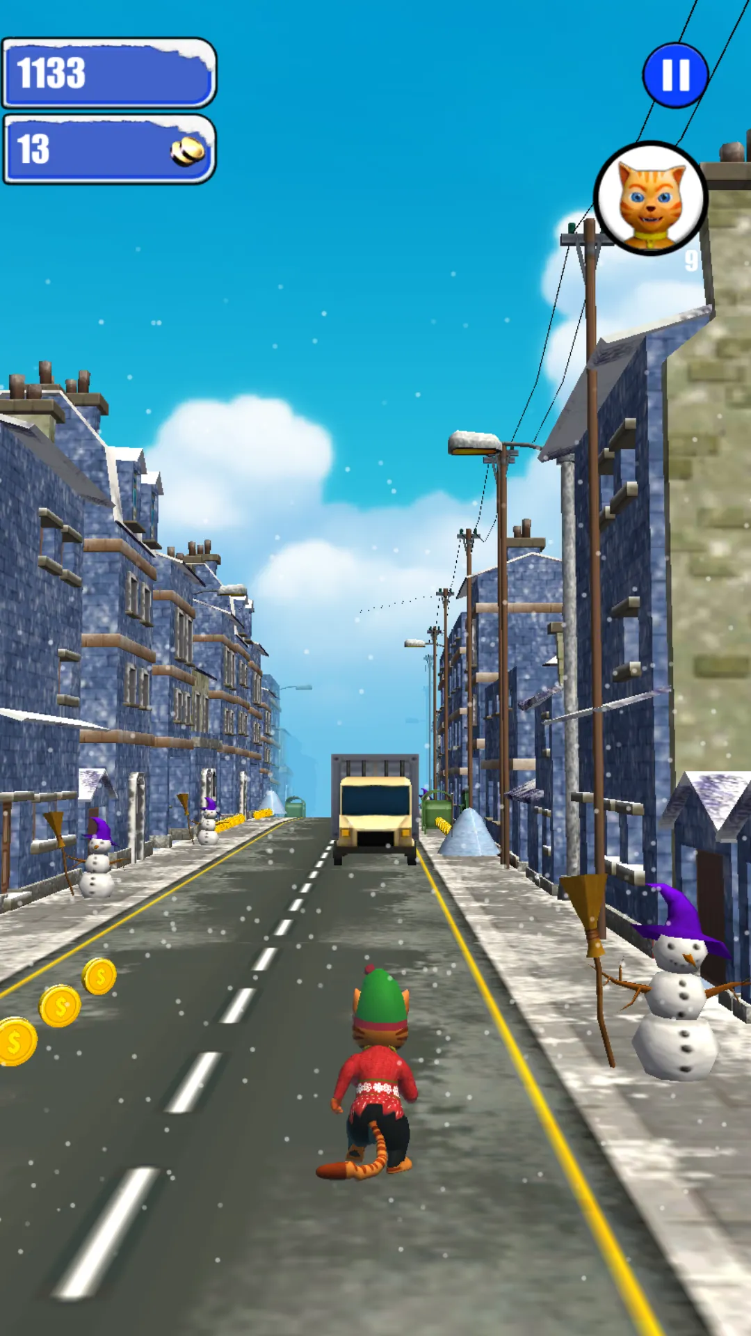 Leo Cat Ice Run - Frozen City | Indus Appstore | Screenshot