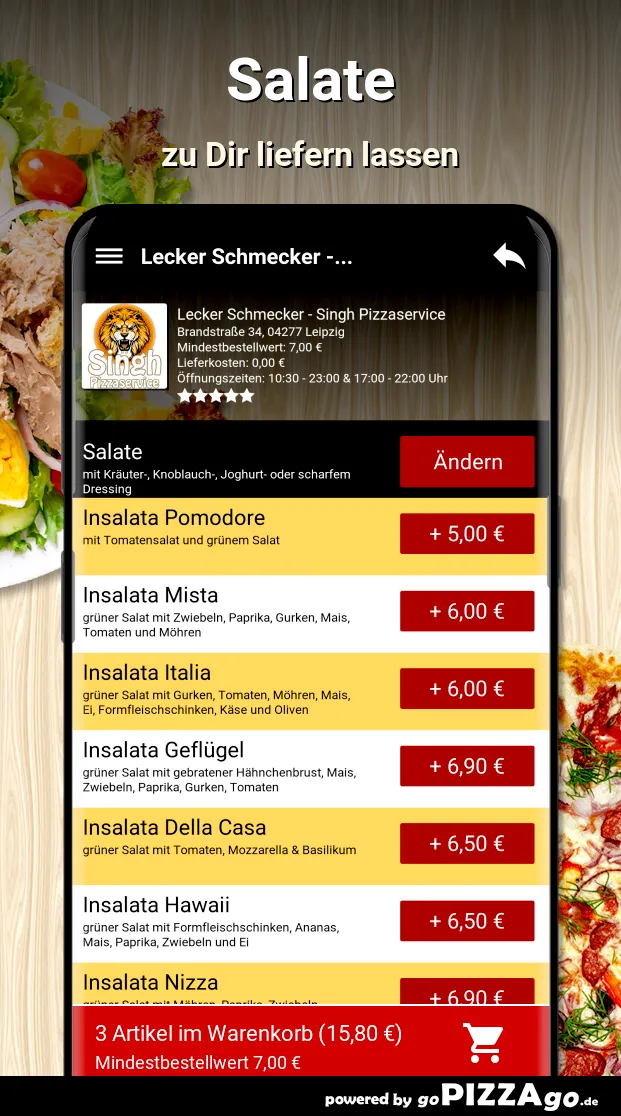 Lecker Schmecker - Singh Pizza | Indus Appstore | Screenshot