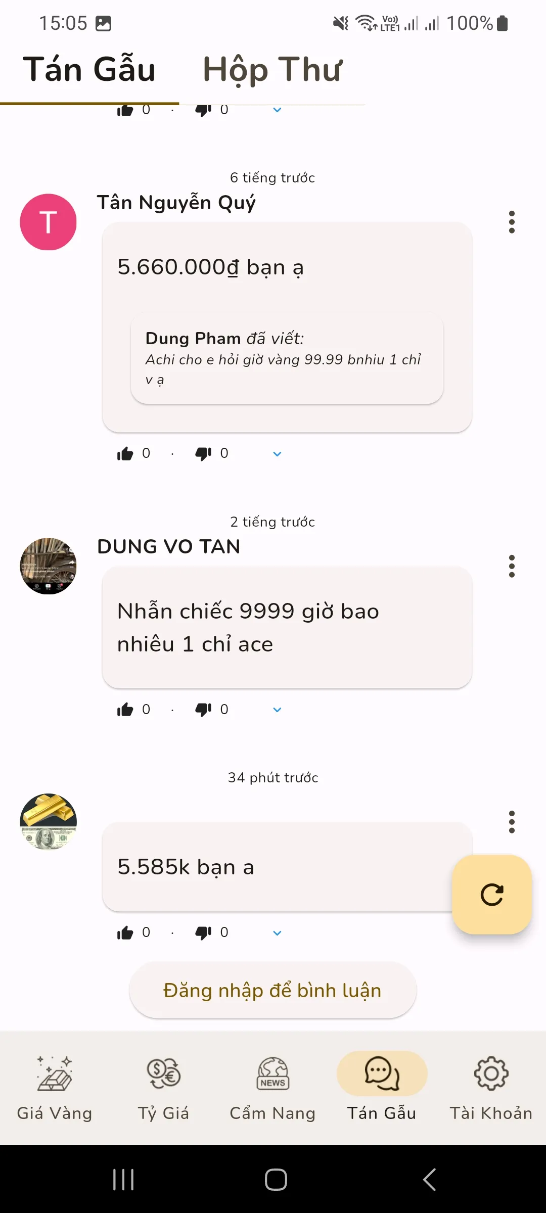 Giá Vàng - Tỷ Giá Ngoại Tệ | Indus Appstore | Screenshot