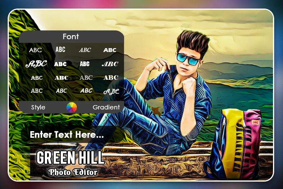 Green Hill Photo Editor | Indus Appstore | Screenshot