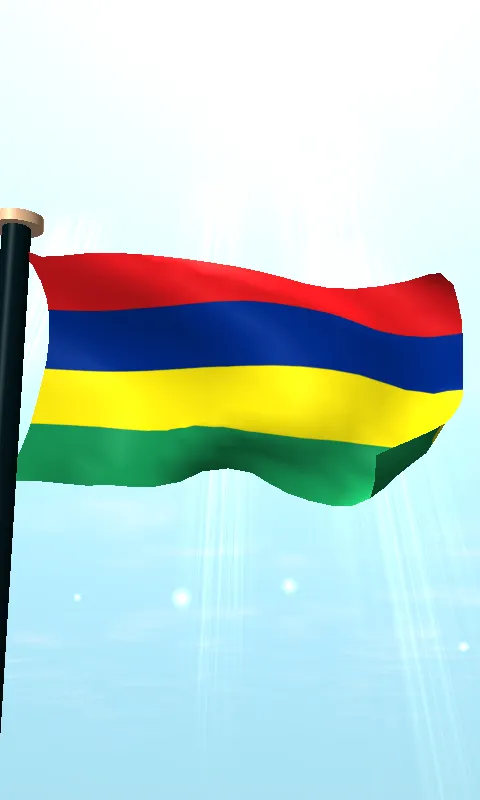 Mauritius Flag 3D Free | Indus Appstore | Screenshot