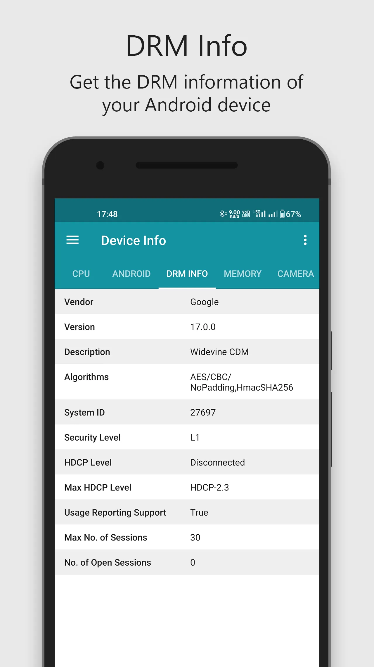 Device Info - Hardware & Softw | Indus Appstore | Screenshot