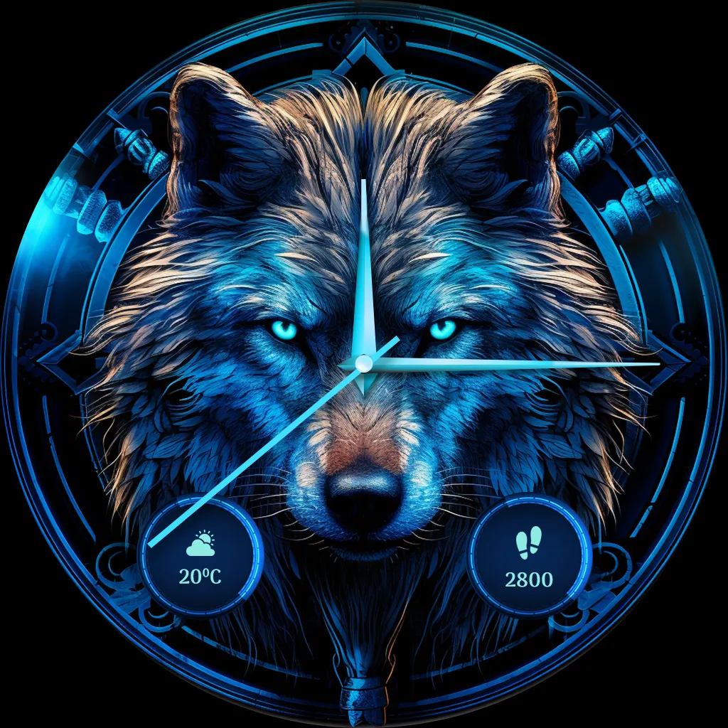 Wolf Watch Face: Wear OS Watch | Indus Appstore | Screenshot