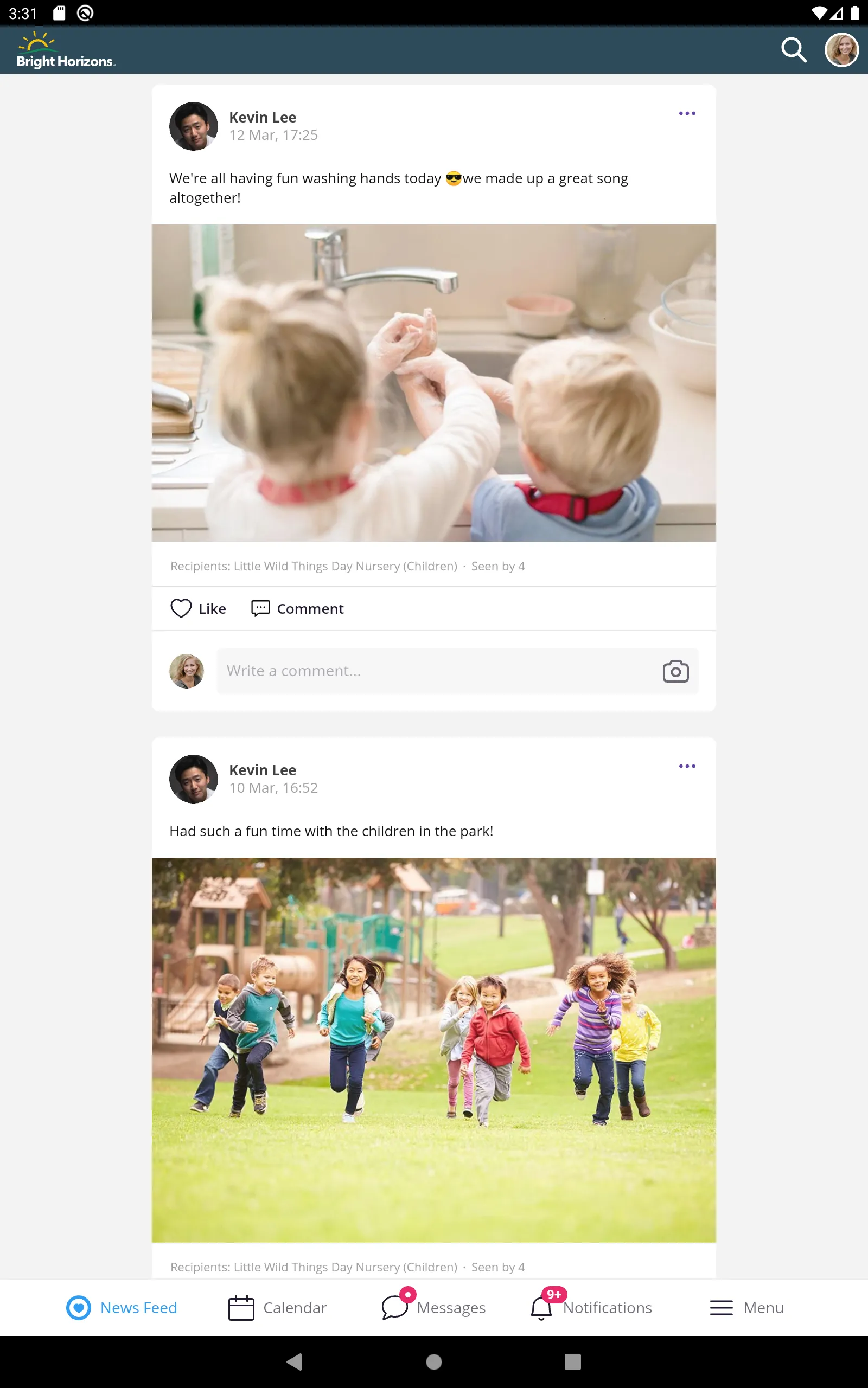 Bright Horizons Family | Indus Appstore | Screenshot