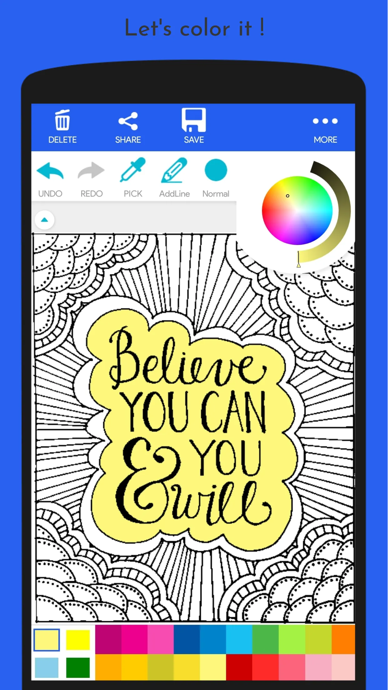 Inspiring Quotes Coloring Book | Indus Appstore | Screenshot