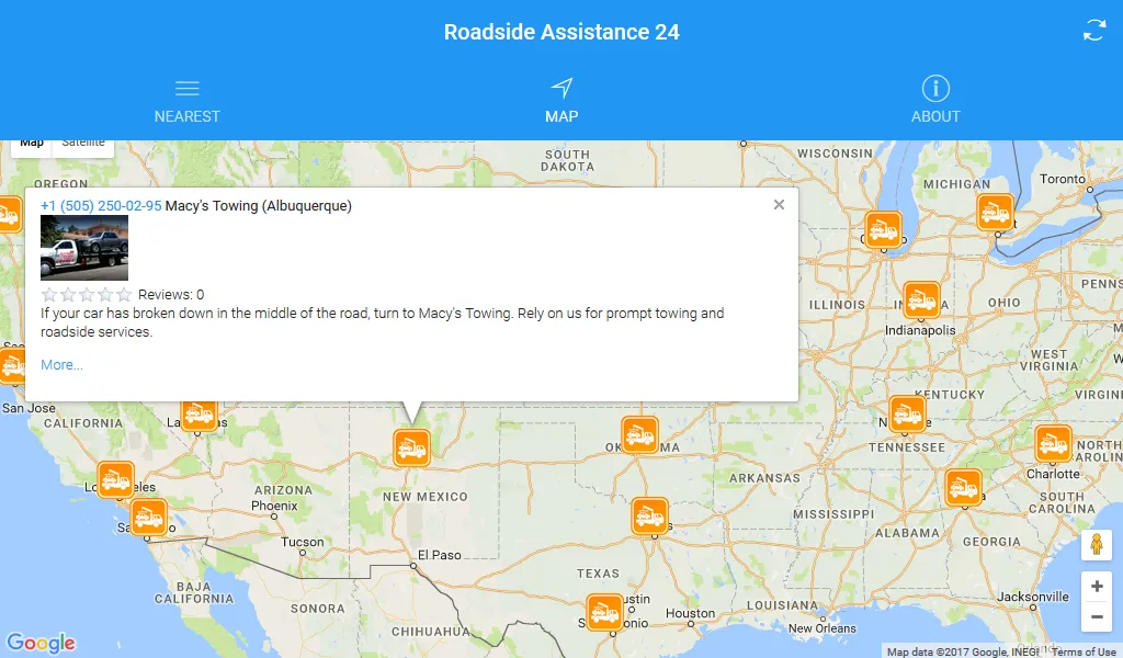 Roadside Assistance 24 | Indus Appstore | Screenshot