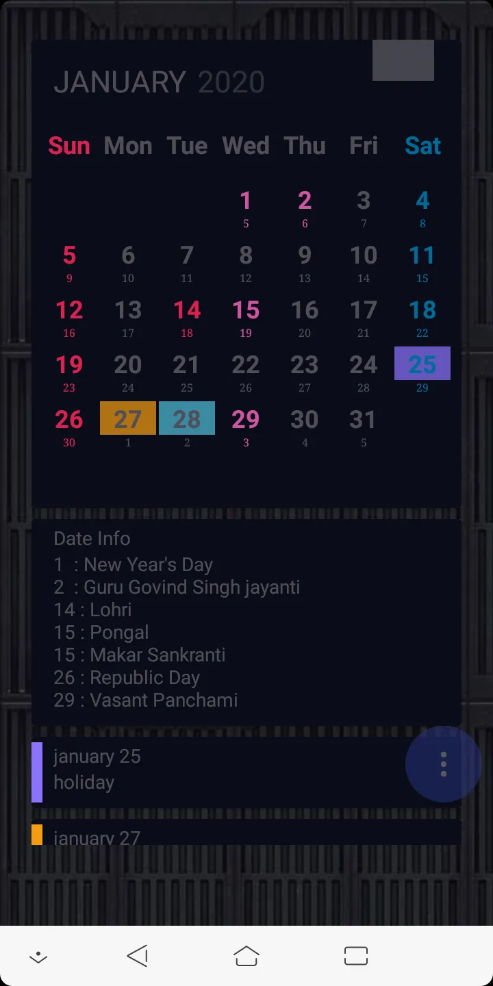 India Calendar | Indus Appstore | Screenshot