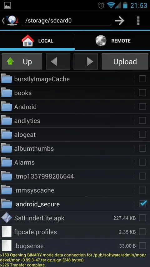 FtpCafe FTP Client | Indus Appstore | Screenshot