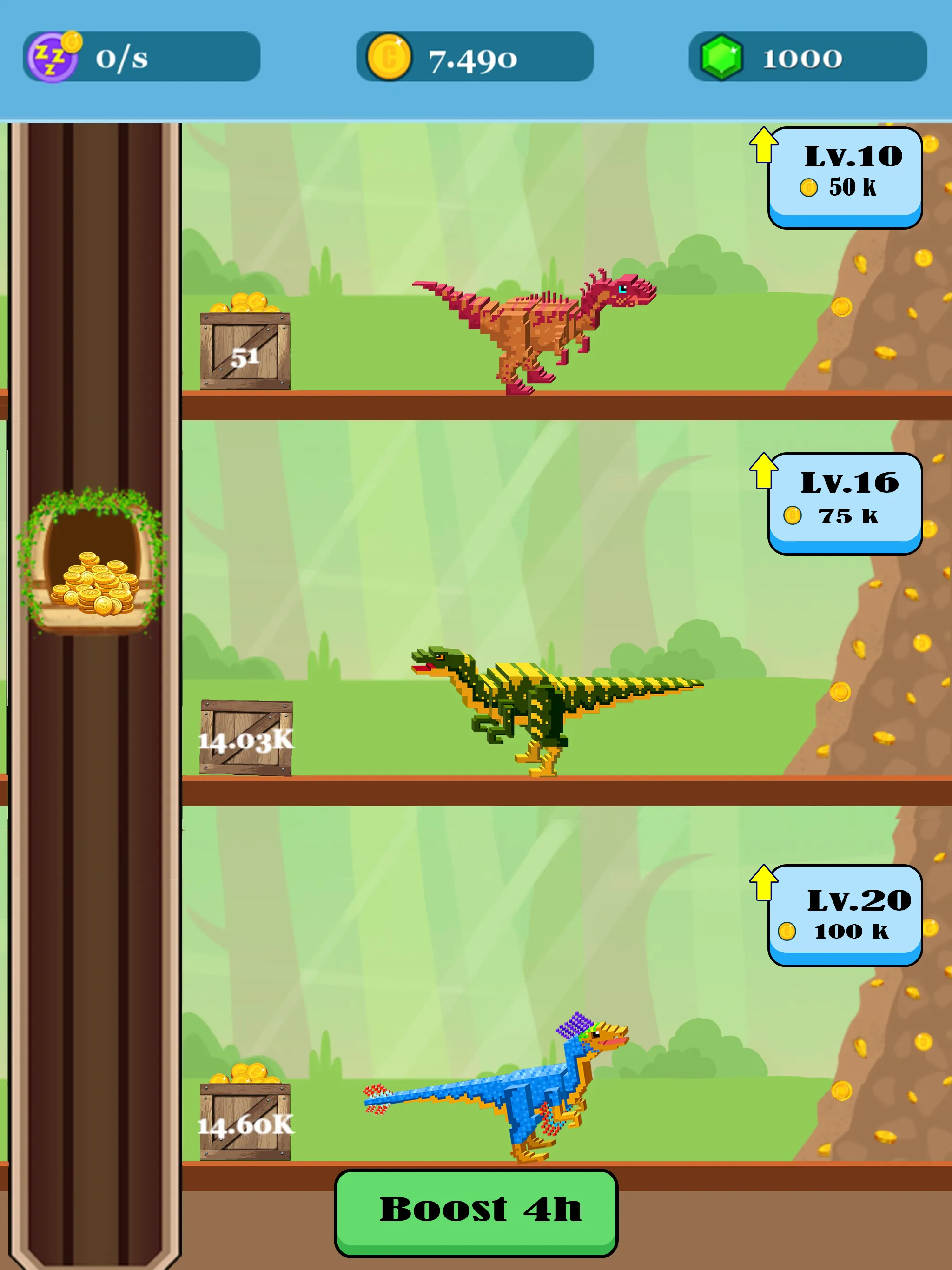 Jurassic Pixel Craft: dino age | Indus Appstore | Screenshot