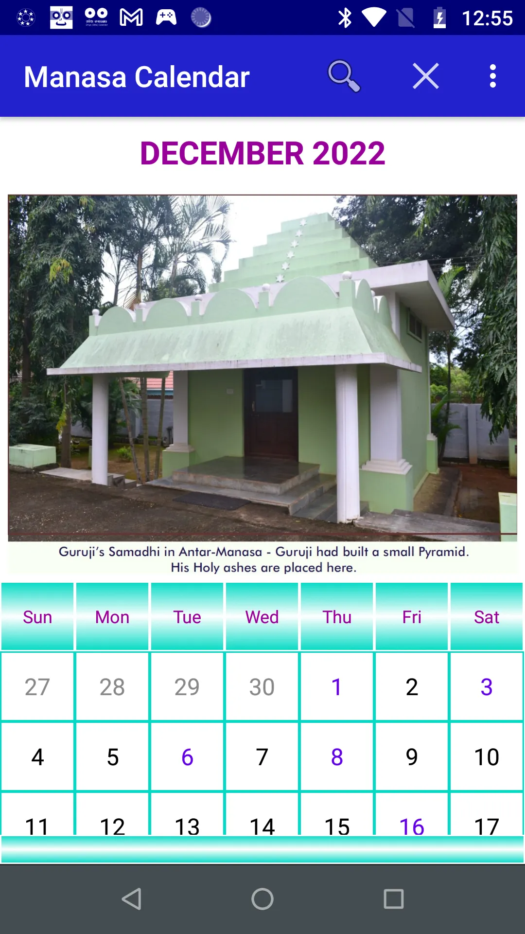 Manasa Calendar | Indus Appstore | Screenshot