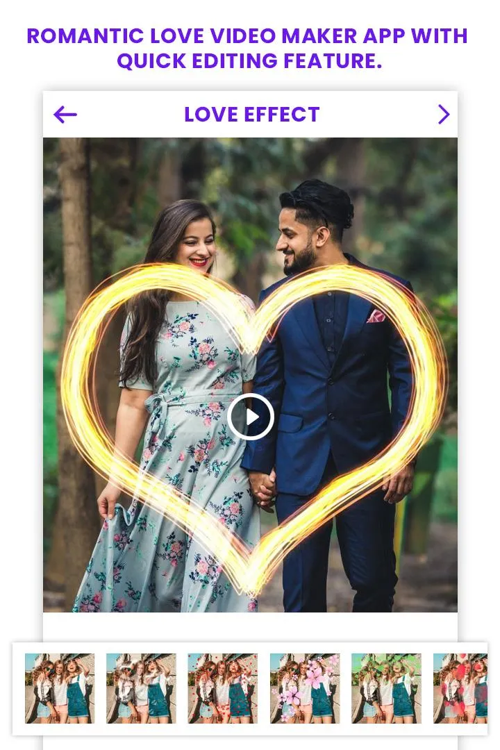 Love Photo Effect Video Maker | Indus Appstore | Screenshot