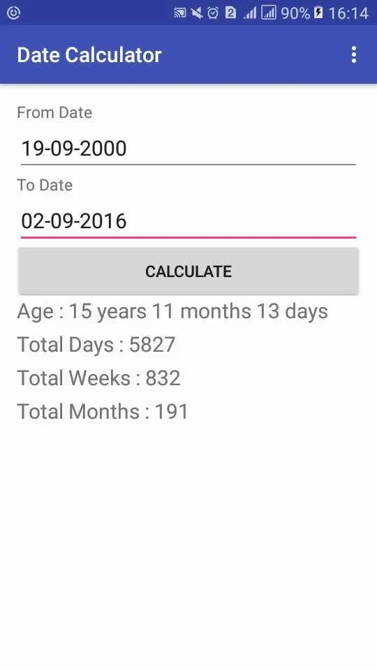 Date Calculator : Age Day Week | Indus Appstore | Screenshot