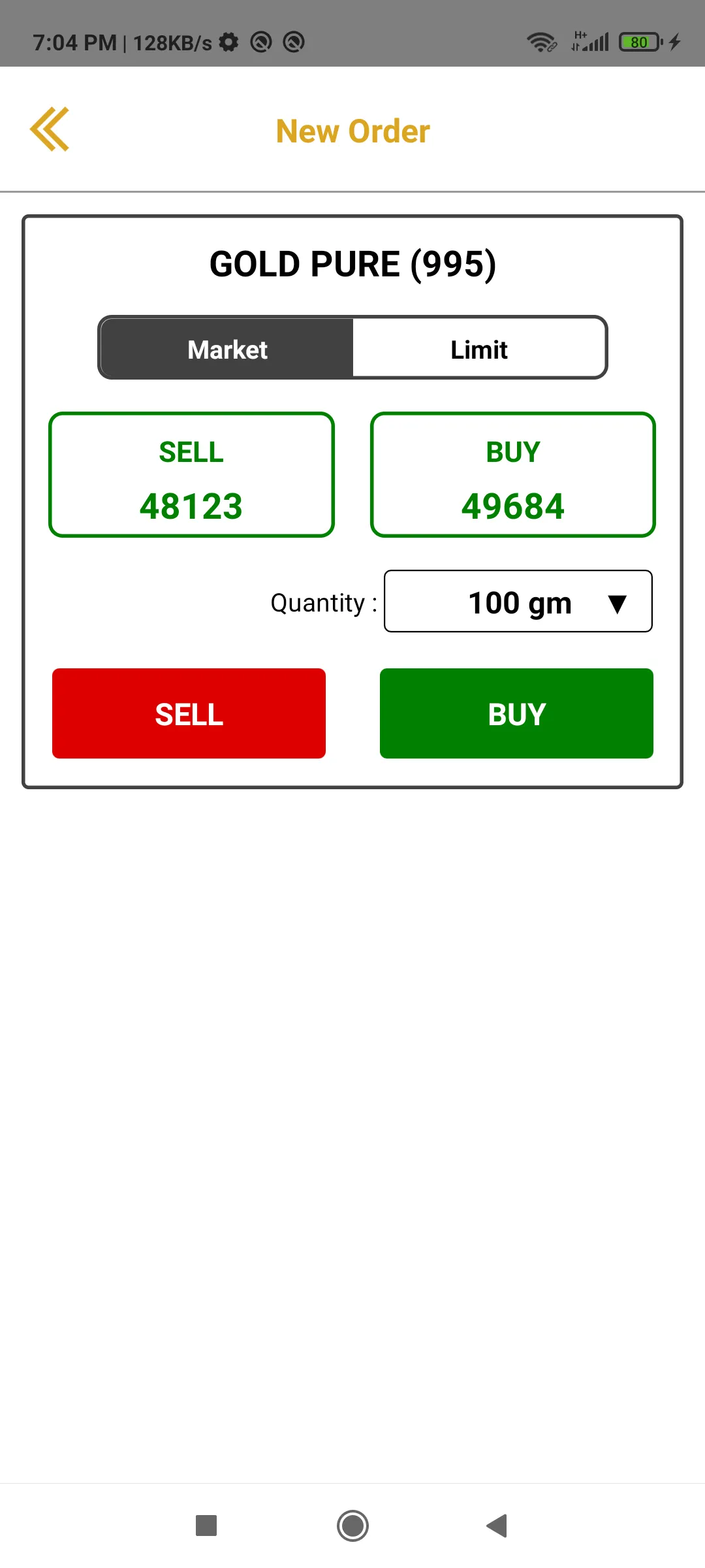 Vasant Bullion | Indus Appstore | Screenshot