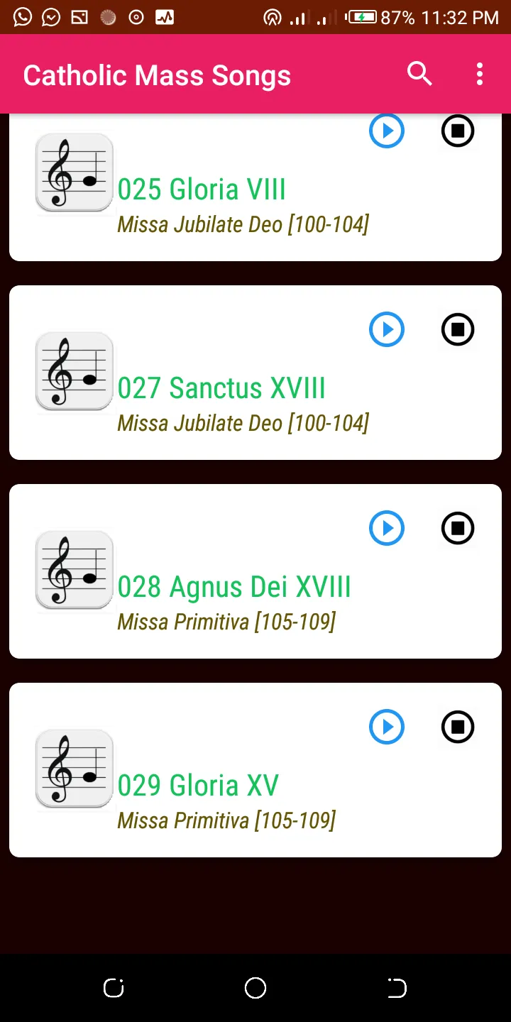 Catholic Mass Songs | Indus Appstore | Screenshot