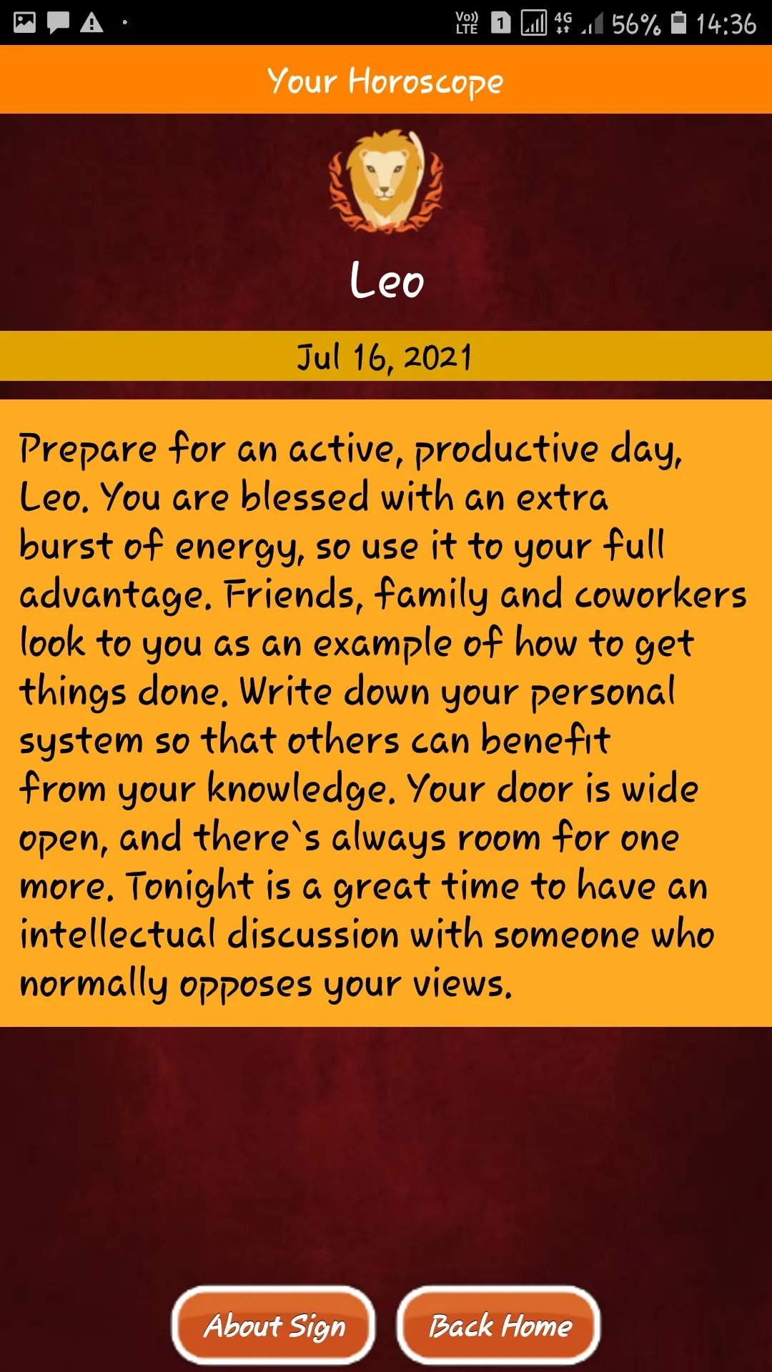 LikeAstro Horoscope | Indus Appstore | Screenshot